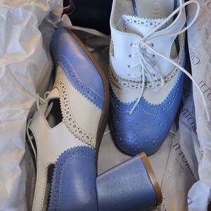 Chic Two-Tone Women's Heels